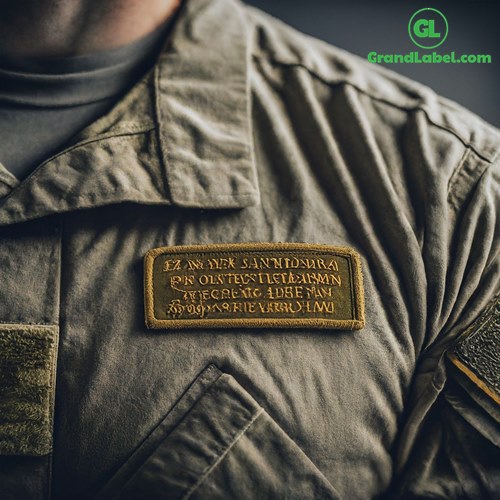 ปักอาร์มติดเสื้อทหาร