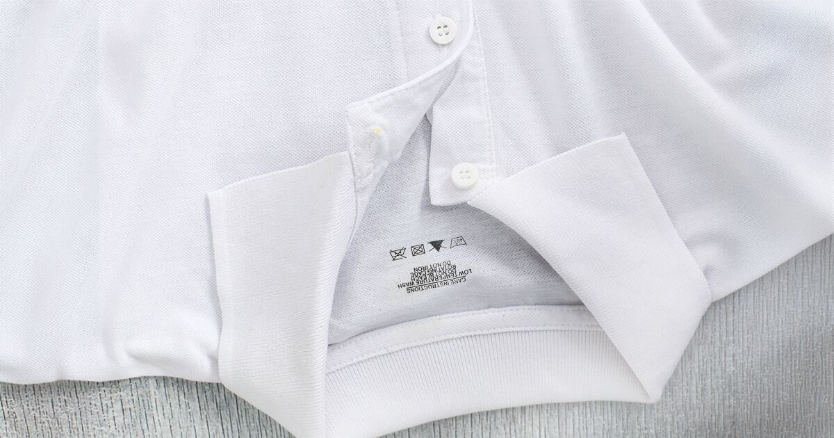 how to remove heat seal labels from clothing